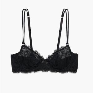 Elegant Black Lace Bra